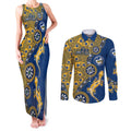 Parramatta Eels NAIDOC Week 2026 Couples Matching Tank Maxi Dress and Long Sleeve Button Shirt Aboriginal Lizard Dot Painting - 50 Years of Deadly