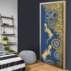 Parramatta Eels NAIDOC Week 2026 Door Cover Aboriginal Lizard Dot Painting - 50 Years of Deadly