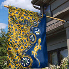 Parramatta Eels NAIDOC Week 2026 Garden Flag Aboriginal Lizard Dot Painting - 50 Years of Deadly