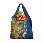 Parramatta Eels NAIDOC Week 2026 Grocery Bag Aboriginal Lizard Dot Painting - 50 Years of Deadly