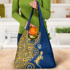 Parramatta Eels NAIDOC Week 2026 Grocery Bag Aboriginal Lizard Dot Painting - 50 Years of Deadly