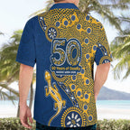 Parramatta Eels NAIDOC Week 2026 Hawaiian Shirt Aboriginal Lizard Dot Painting - 50 Years of Deadly