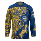 Parramatta Eels NAIDOC Week 2026 Hockey Jersey Aboriginal Lizard Dot Painting - 50 Years of Deadly