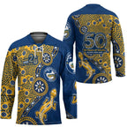 Parramatta Eels NAIDOC Week 2026 Hockey Jersey Aboriginal Lizard Dot Painting - 50 Years of Deadly