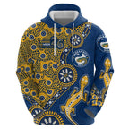 Parramatta Eels NAIDOC Week 2026 Hoodie Aboriginal Lizard Dot Painting - 50 Years of Deadly