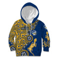 Parramatta Eels NAIDOC Week 2026 Kid Hoodie Aboriginal Lizard Dot Painting - 50 Years of Deadly