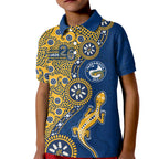 Parramatta Eels NAIDOC Week 2026 Kid Polo Shirt Aboriginal Lizard Dot Painting - 50 Years of Deadly