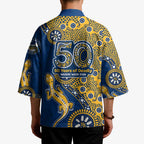 Parramatta Eels NAIDOC Week 2026 Kimono Aboriginal Lizard Dot Painting - 50 Years of Deadly