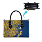 Parramatta Eels NAIDOC Week 2026 Leather Bag Aboriginal Lizard Dot Painting - 50 Years of Deadly