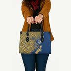 Parramatta Eels NAIDOC Week 2026 Leather Bag Aboriginal Lizard Dot Painting - 50 Years of Deadly