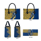 Parramatta Eels NAIDOC Week 2026 Leather Bag Aboriginal Lizard Dot Painting - 50 Years of Deadly