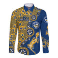 Parramatta Eels NAIDOC Week 2026 Long Sleeve Button Shirt Aboriginal Lizard Dot Painting - 50 Years of Deadly