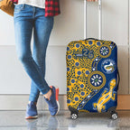 Parramatta Eels NAIDOC Week 2026 Luggage Cover Aboriginal Lizard Dot Painting - 50 Years of Deadly