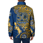 Parramatta Eels NAIDOC Week 2026 Padded Jacket Aboriginal Lizard Dot Painting - 50 Years of Deadly