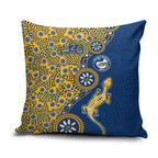 Parramatta Eels NAIDOC Week 2026 Pillow Cover Aboriginal Lizard Dot Painting - 50 Years of Deadly