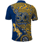 Parramatta Eels NAIDOC Week 2026 Polo Shirt Aboriginal Lizard Dot Painting - 50 Years of Deadly