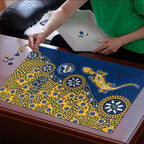 Parramatta Eels NAIDOC Week 2026 Puzzle Aboriginal Lizard Dot Painting - 50 Years of Deadly
