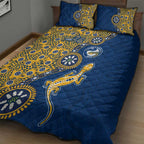 Parramatta Eels NAIDOC Week 2026 Quilt Bed Set Aboriginal Lizard Dot Painting - 50 Years of Deadly