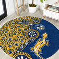 Parramatta Eels NAIDOC Week 2026 Round Carpet Aboriginal Lizard Dot Painting - 50 Years of Deadly