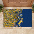 Parramatta Eels NAIDOC Week 2026 Rubber Doormat Aboriginal Lizard Dot Painting - 50 Years of Deadly