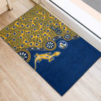 Parramatta Eels NAIDOC Week 2026 Rubber Doormat Aboriginal Lizard Dot Painting - 50 Years of Deadly
