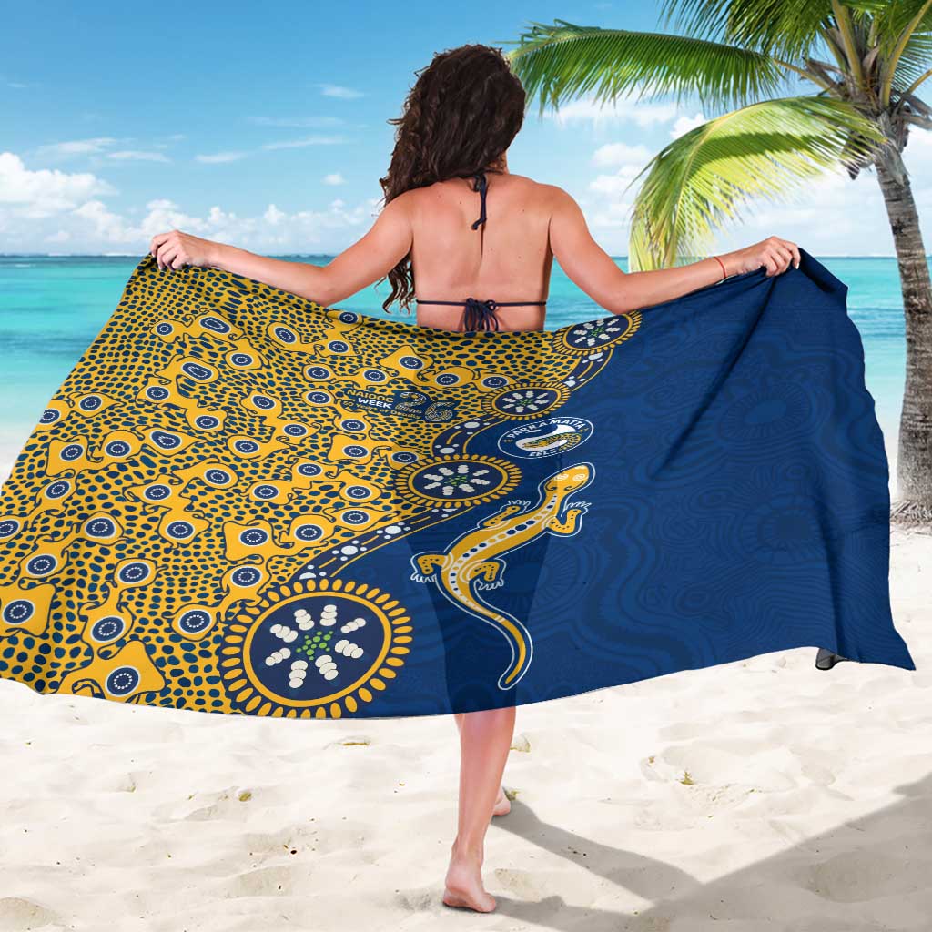 Parramatta Eels NAIDOC Week 2026 Sarong Aboriginal Lizard Dot Painting - 50 Years of Deadly
