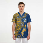 Parramatta Eels NAIDOC Week 2026 Scrub Top Aboriginal Lizard Dot Painting - 50 Years of Deadly