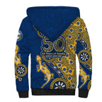 Parramatta Eels NAIDOC Week 2026 Sherpa Hoodie Aboriginal Lizard Dot Painting - 50 Years of Deadly
