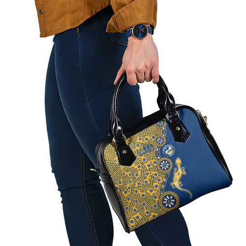 Parramatta Eels NAIDOC Week 2026 Shoulder Handbag Aboriginal Lizard Dot Painting - 50 Years of Deadly