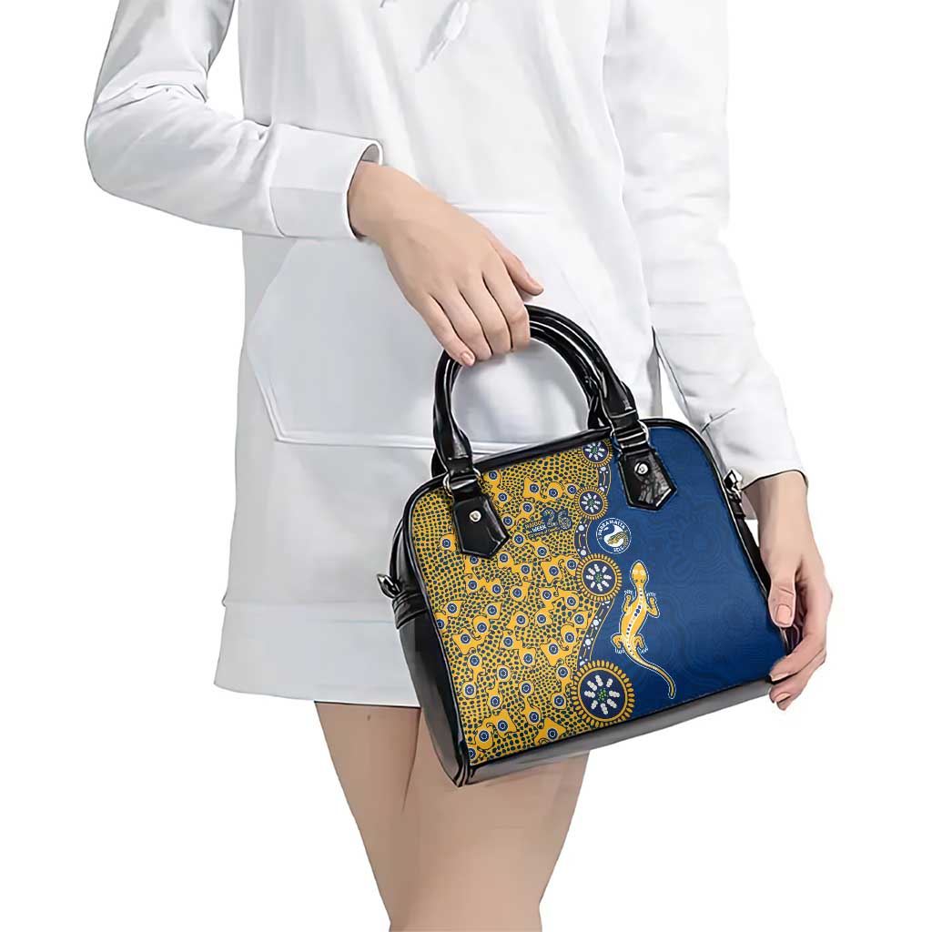 Parramatta Eels NAIDOC Week 2026 Shoulder Handbag Aboriginal Lizard Dot Painting - 50 Years of Deadly