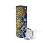 Parramatta Eels NAIDOC Week 2026 Skinny Tumbler Aboriginal Lizard Dot Painting - 50 Years of Deadly