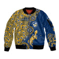 Parramatta Eels NAIDOC Week 2026 Sleeve Zip Bomber Jacket Aboriginal Lizard Dot Painting - 50 Years of Deadly