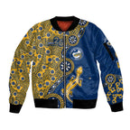 Parramatta Eels NAIDOC Week 2026 Sleeve Zip Bomber Jacket Aboriginal Lizard Dot Painting - 50 Years of Deadly