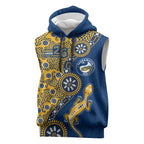 Parramatta Eels NAIDOC Week 2026 Sleeveless Hoodie Aboriginal Lizard Dot Painting - 50 Years of Deadly