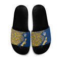 Parramatta Eels NAIDOC Week 2026 Slide Sandals Aboriginal Lizard Dot Painting - 50 Years of Deadly