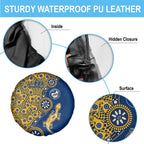 Parramatta Eels NAIDOC Week 2026 Spare Tire Cover Aboriginal Lizard Dot Painting - 50 Years of Deadly