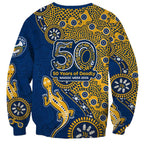 Parramatta Eels NAIDOC Week 2026 Sweatshirt Aboriginal Lizard Dot Painting - 50 Years of Deadly