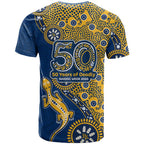 Parramatta Eels NAIDOC Week 2026 T Shirt Aboriginal Lizard Dot Painting - 50 Years of Deadly