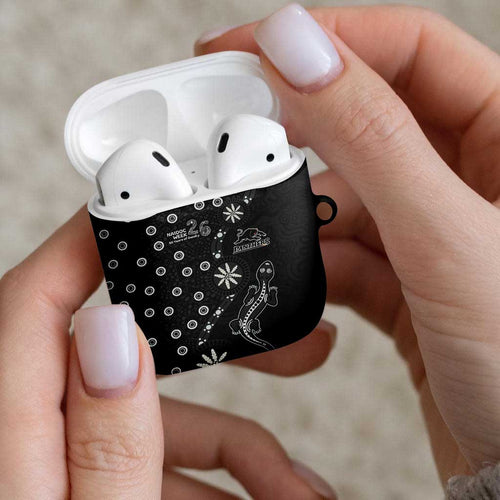 Penrith Panthers NAIDOC Week 2026 AirPods Case Aboriginal Lizard Dot Painting - 50 Years of Deadly
