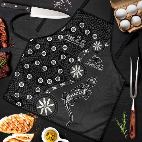 Penrith Panthers NAIDOC Week 2026 Apron Aboriginal Lizard Dot Painting - 50 Years of Deadly
