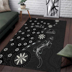 Penrith Panthers NAIDOC Week 2026 Area Rug Aboriginal Lizard Dot Painting - 50 Years of Deadly