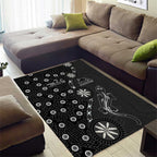 Penrith Panthers NAIDOC Week 2026 Area Rug Aboriginal Lizard Dot Painting - 50 Years of Deadly