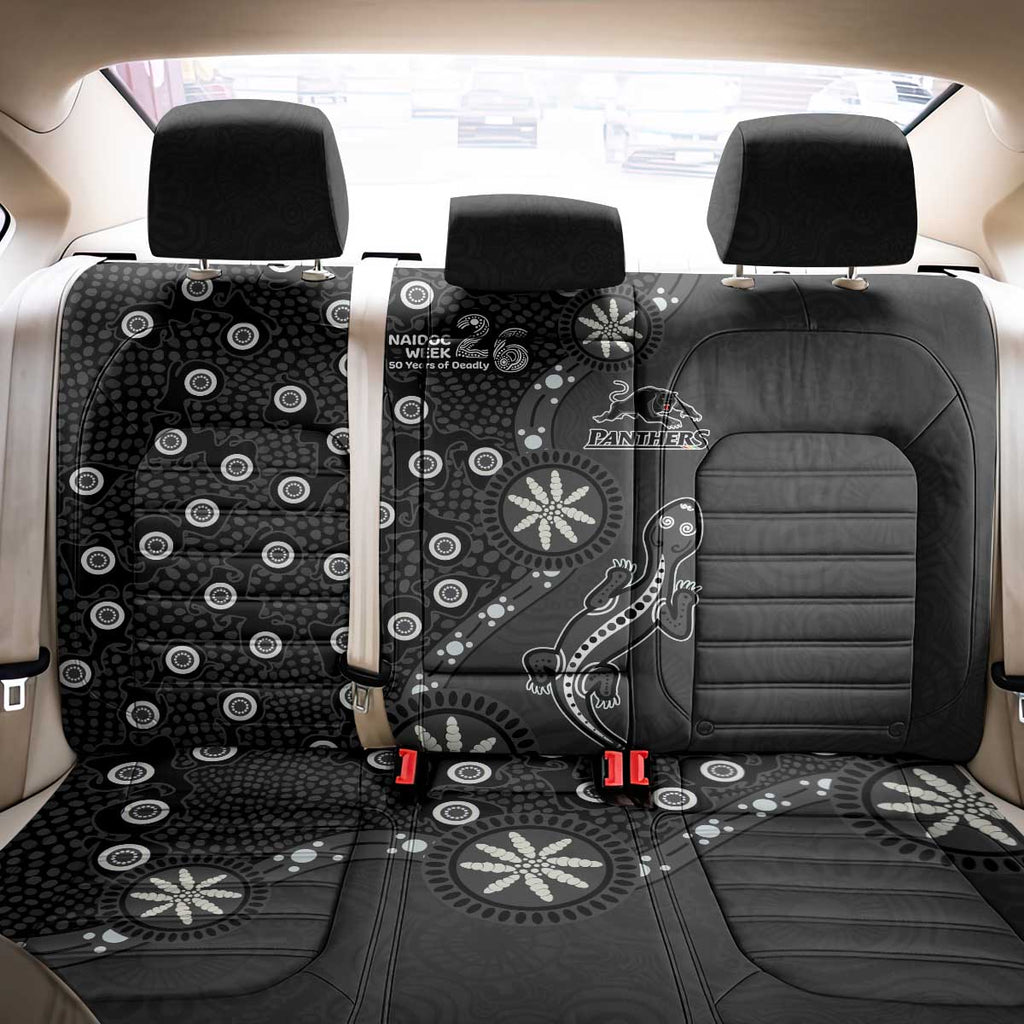Penrith Panthers NAIDOC Week 2026 Back Car Seat Cover Aboriginal Lizard Dot Painting - 50 Years of Deadly
