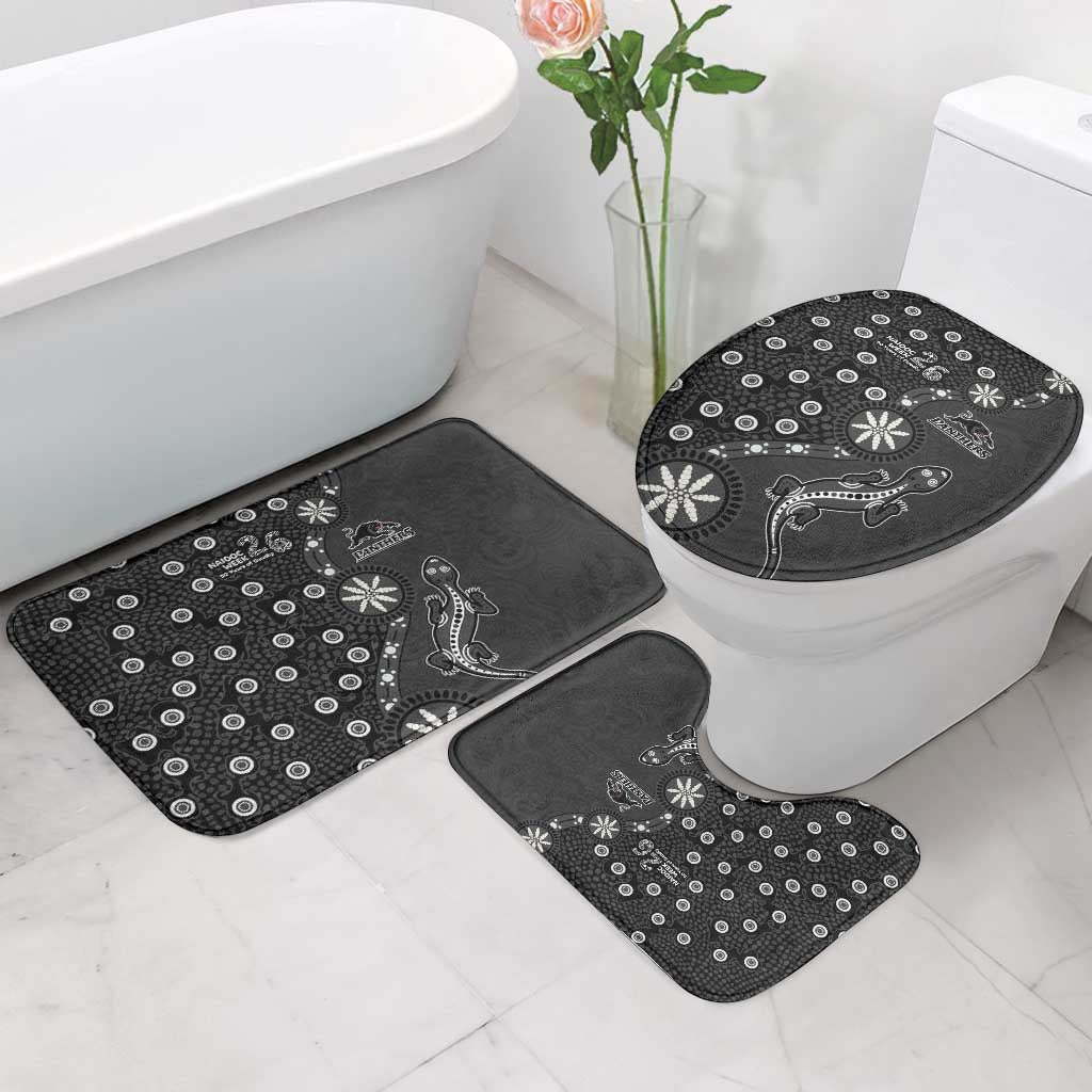 Penrith Panthers NAIDOC Week 2026 Bathroom Set Aboriginal Lizard Dot Painting - 50 Years of Deadly