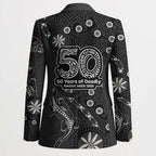 Penrith Panthers NAIDOC Week 2026 Blazer Aboriginal Lizard Dot Painting - 50 Years of Deadly