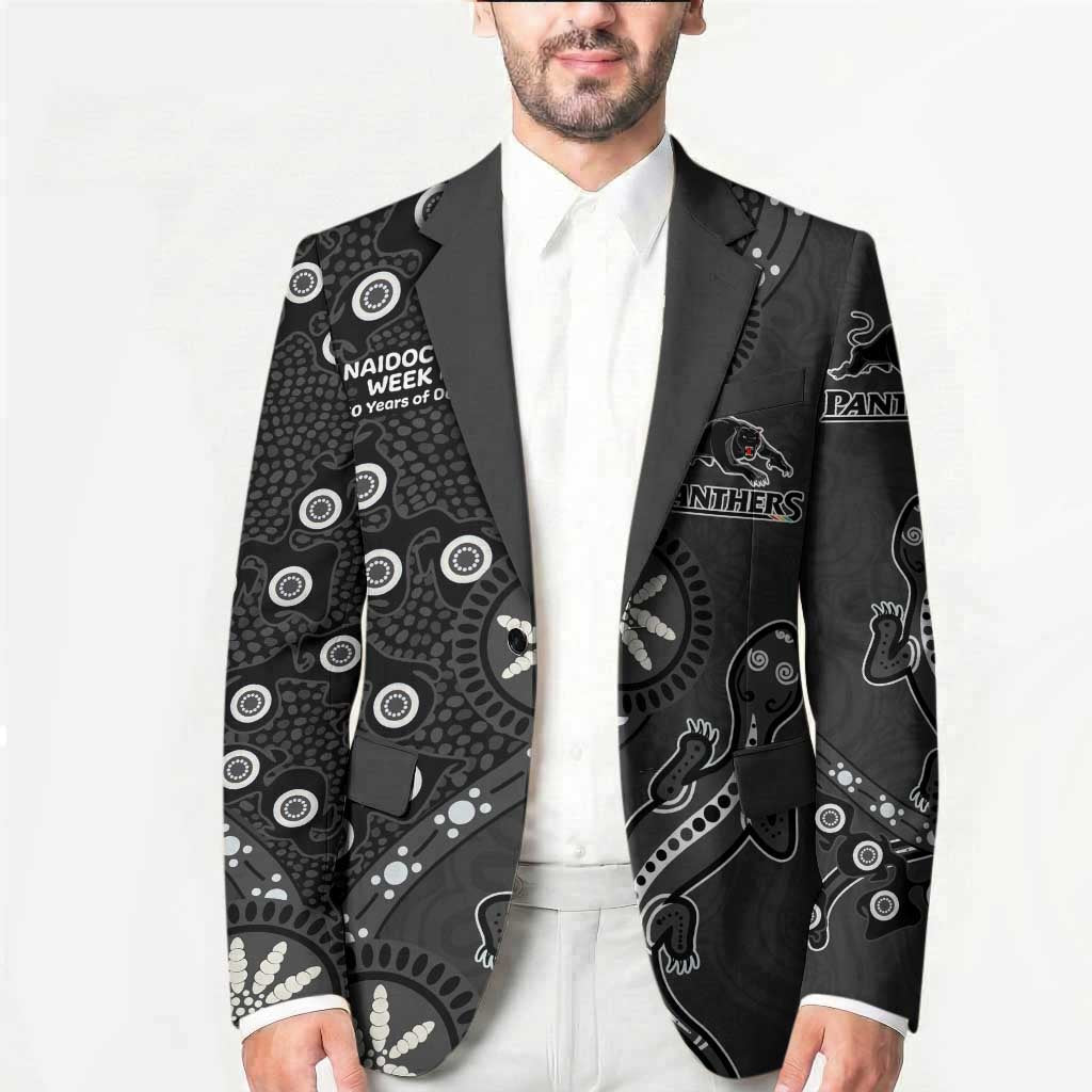 Penrith Panthers NAIDOC Week 2026 Blazer Aboriginal Lizard Dot Painting - 50 Years of Deadly