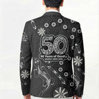 Penrith Panthers NAIDOC Week 2026 Blazer Aboriginal Lizard Dot Painting - 50 Years of Deadly