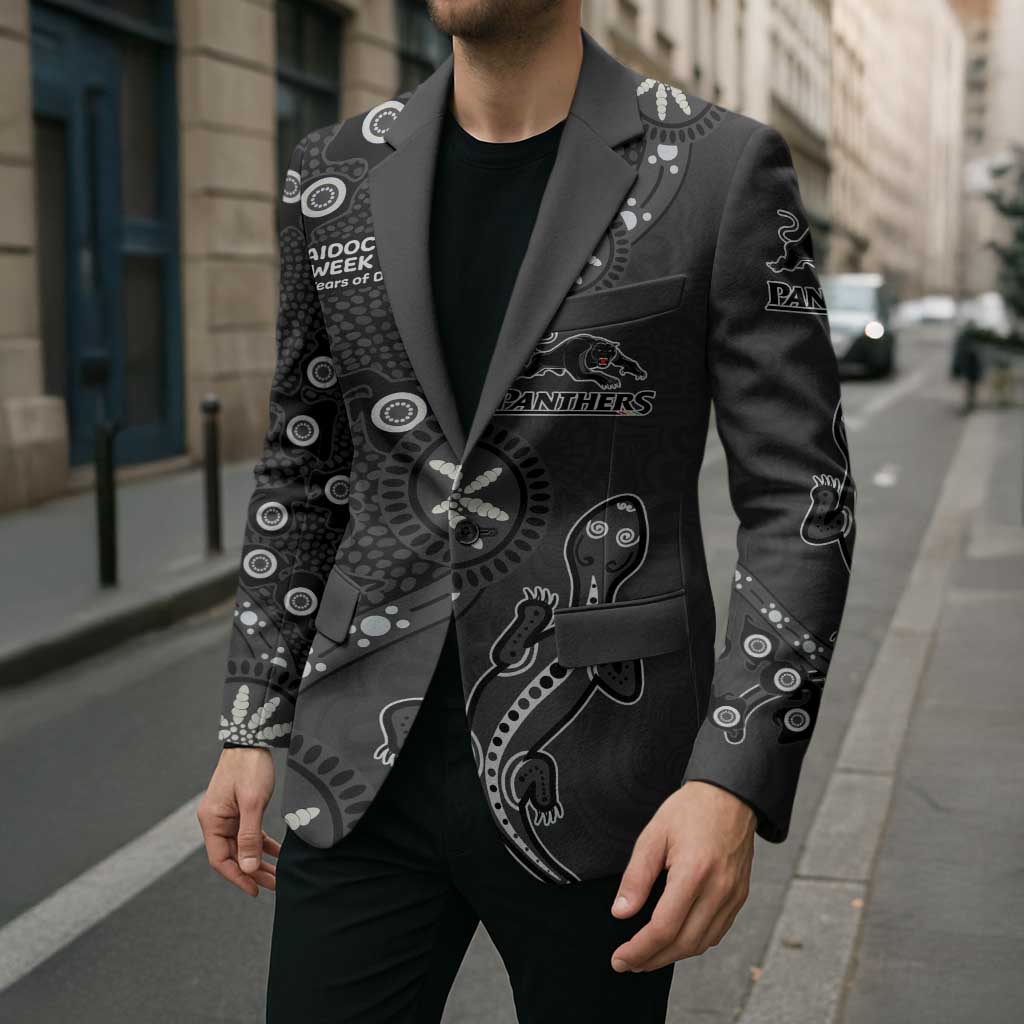 Penrith Panthers NAIDOC Week 2026 Blazer Aboriginal Lizard Dot Painting - 50 Years of Deadly
