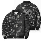 Penrith Panthers NAIDOC Week 2026 Bomber Puffer Jacket Aboriginal Lizard Dot Painting - 50 Years of Deadly