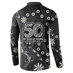 Penrith Panthers NAIDOC Week 2026 Button Sweatshirt Aboriginal Lizard Dot Painting - 50 Years of Deadly